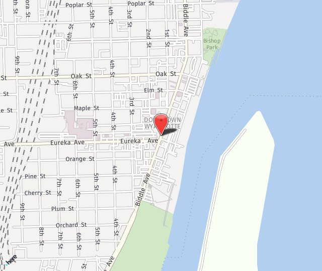 Location Map: 3247 Biddle Ave Wyandotte, MI 48192